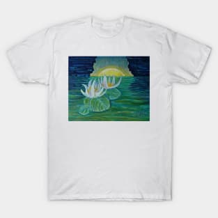 Oil Painting  - Water Lilies. 2012 T-Shirt